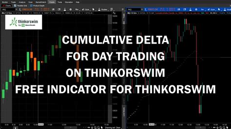 Cumulative Delta For Day Trading ThinkorSwim YouTube