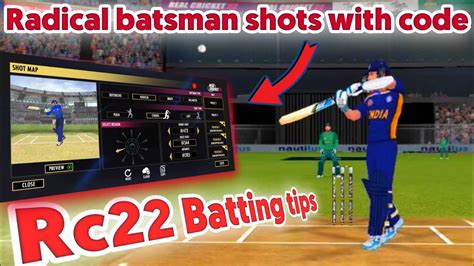 Rc Radical Batsman Batting Tips With Code Real Cricket Batting