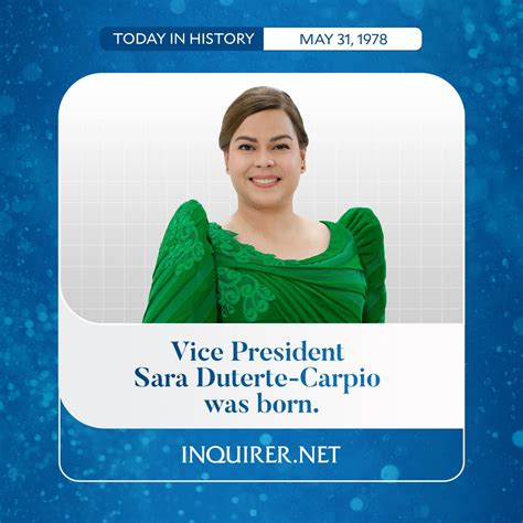 Inquirer On Twitter Vice President Sara Duterte Carpio Turns Today