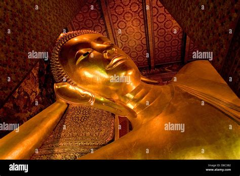 Lying Buddha Wat Pho Bangkok Thailand Stock Photo Alamy