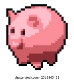 Minecraft Pig Face Pixel Art