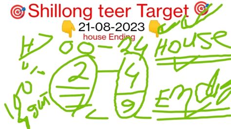 21 August 2023 Fr 00 Sr 24 Direct Big Success Shillong Teer Target