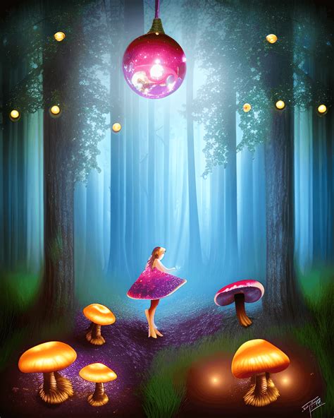 Fairy Mushroom Lights · Creative Fabrica