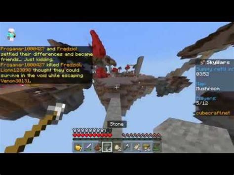 Minecraft Cubecraft Skywars Solo In 5 Minutes YouTube