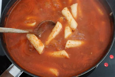 Tteokbokki Rezept Nicht Scharf Tteokbokki Koreanische Scharfe Reis