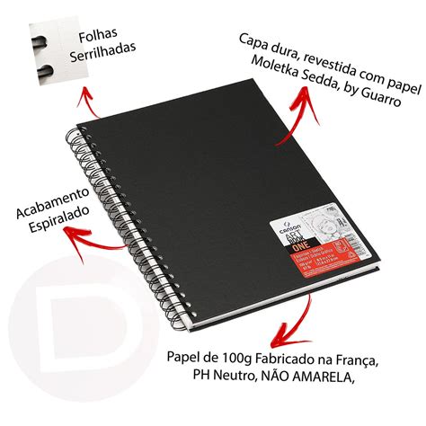 Bloco Espiral Sketchbook Canson One 80fls 100g A5 14x21 6cm Shopee Brasil