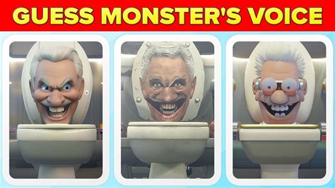 Guess Monsters Voice Guess Real Skibidi Toilet Skibidi Toilet Real Vs Ai 01 All Seasons