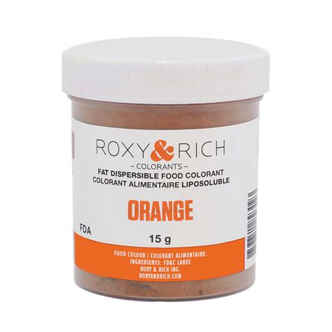 Roxy And Rich Fat Dispersible Orange Powder Food Color 15 Gr Powder