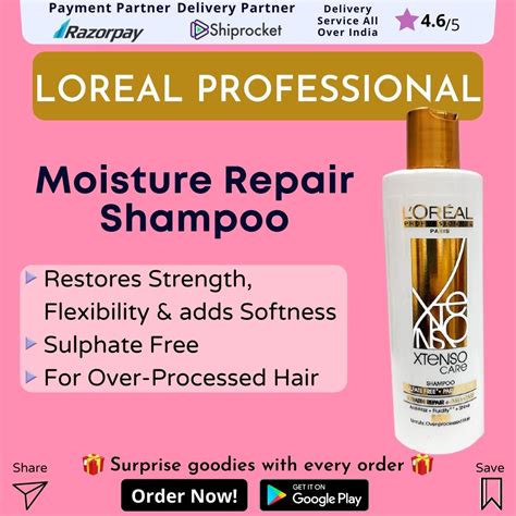 Loreal Paris Xtenso Lr Sulfate Free Care Shampoo 250 Ml Keratin Shampoo India