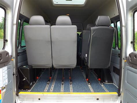 Ford Transit 14 Seat Drive On Car Licence Wheelchair Accessible Minibus With Ratcliff Palfinger