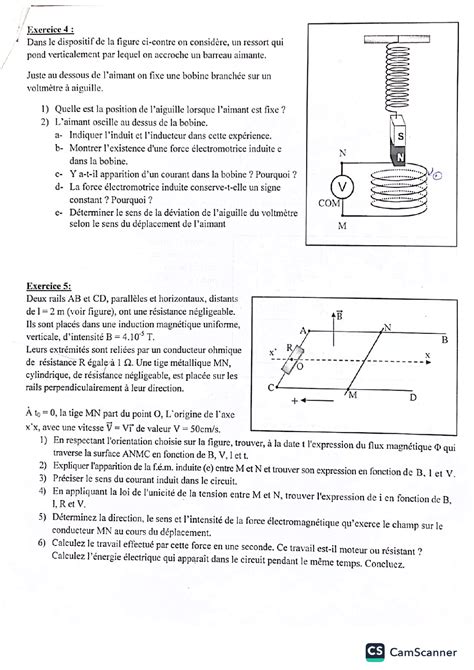 Solution Exercices Sur Induction Electromagnetique Studypool