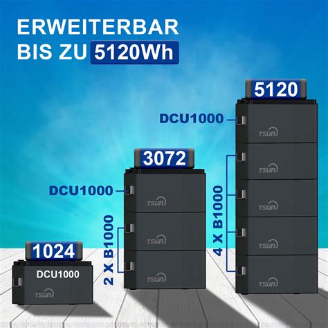 Tsun Dcu Solarspeicher Wh Plug And Play Pv Speicher F R