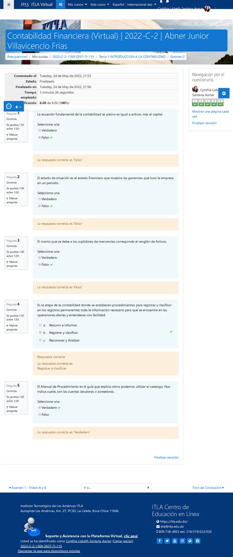 Examen Revisi N Del Intento Contabilidad Financiera Virtual