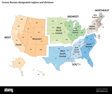 Census Regions And Divisions Map