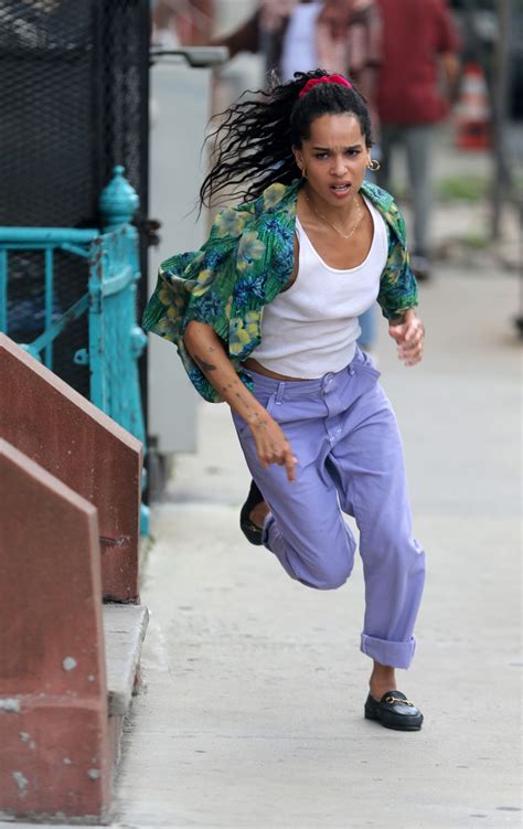 ZOE KRAVITZ on the Set of High Fidelity in New York 07/14/2019 – HawtCelebs