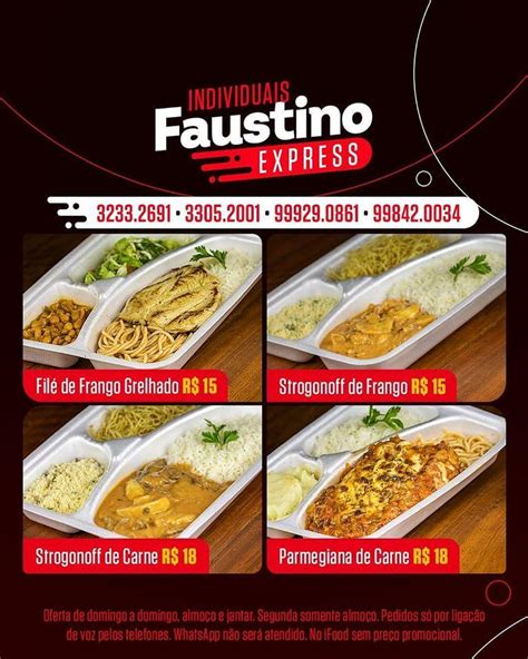 Menu Em Faustino Restaurante Teresina