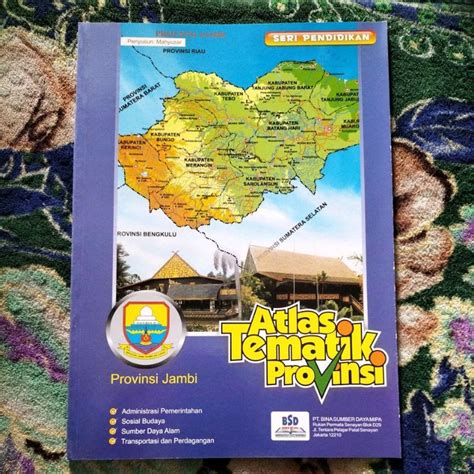 Jual Buku Original Peta Atlas Tematik Provinsi Jambi Shopee Indonesia