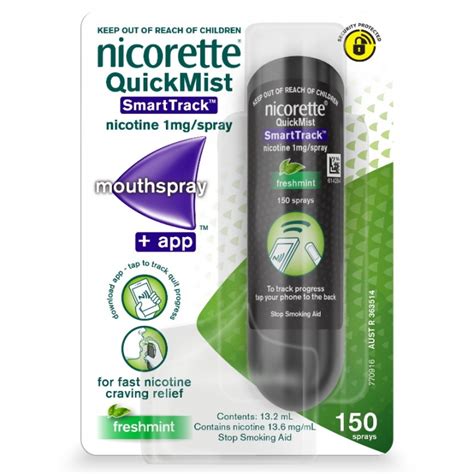 NICORETTE Quit Smoking QuickMist SmartTrack Nicotine Mouth Spray