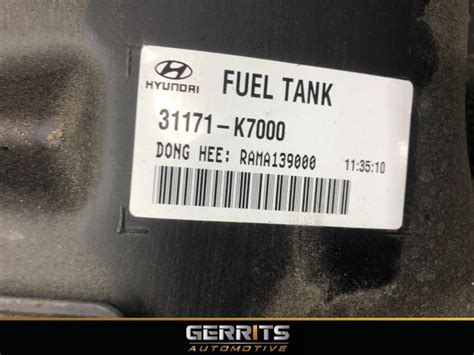 Tank Hyundai I V K Gerrits Automotive