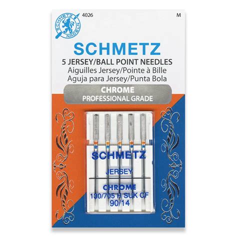 Schmetz Jersey Ballpoint Chrome Needles 5 Pack Juki Junkies