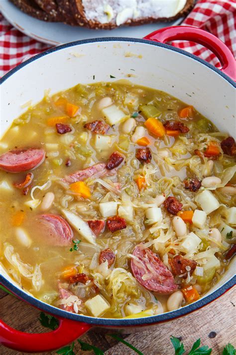 Kielbasa Sauerkraut Soup On Closet Cooking