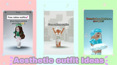 Aesthetic Free Outfit Roblox No Robux Tiktok Compilation Dellydear Youtube