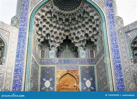 The Shah Mosque Famous Landmark In Isfahan City Iran Stock Photo