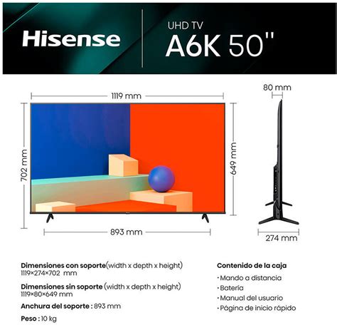 Televisor Hisense E Kq K Etendencias Electrodom Sticos