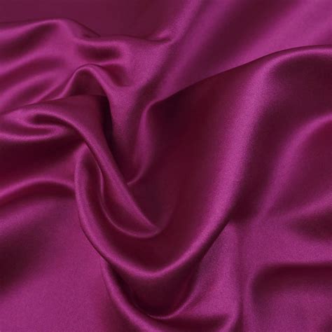 Tissu Satin épais brillant Fuchsia Adele Mercerine Fuchsia Satin