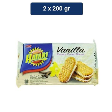 Jual Hatari Biskuit Vanilla Cream 2 X 200 Gr Shopee Indonesia