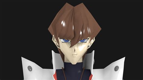 Artstation Seto Kaiba Yugioh Anime Lowpoly 3d Model Game Assets