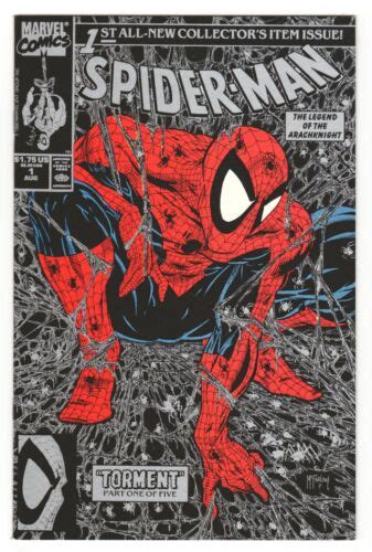 Spider Man Silver Variant Torment Todd Mcfarlane Story Cover