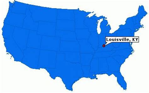 Louisville KY united states map - Map of Louisville KY united states ...