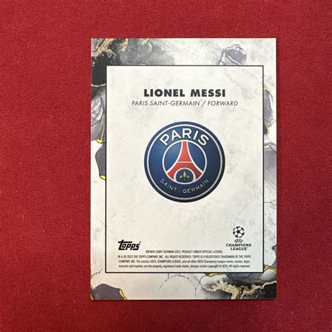 Topps Uefa Champions League Lionel Messi Inception First Xi Psg Ebay