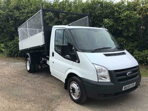 2010 Ford Transit 2 4 Tdci T350 Mwb Caged Tipper 1 Owner Ex Bt Brand