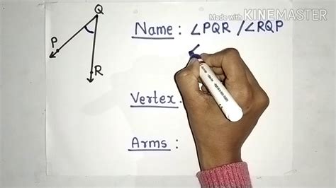 Naming Vertex And Sides Of An Angle