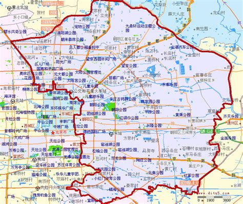 北京市朝阳区地图 北京朝阳区地图