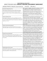 Concept Map Assignment Final Worksheet Docx Nightingale