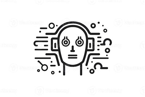 Ai Robot Thin Line Icon Creative Simple Design From Artificial Intelligence Icons Collectionai