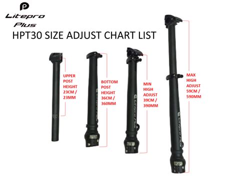 litepro  folding bike alloy adjustable handle post shcycle mtb