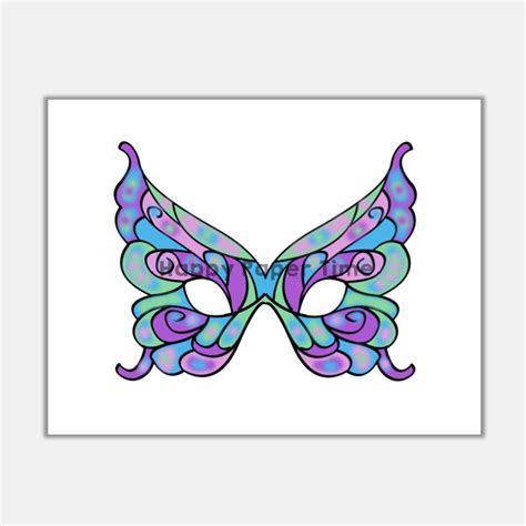 Butterfly Paper Mask Printable Insect Animal Craft Activity Costume