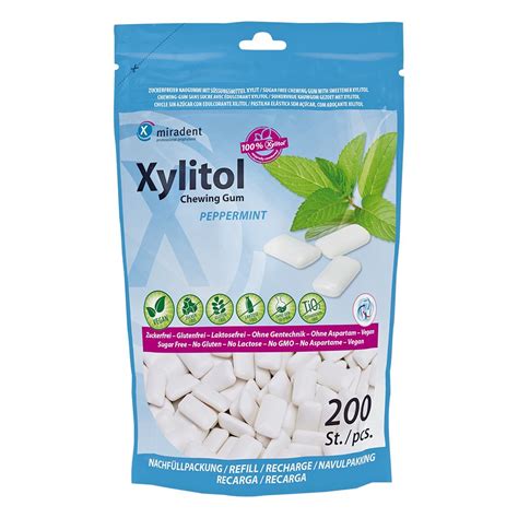 Miradent Xylitol Kaugummi Pfefferminz 200 St Shop Apotheke