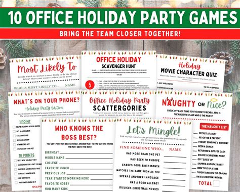 Company Holiday Party Games, Office Holiday Party Games, Office ...