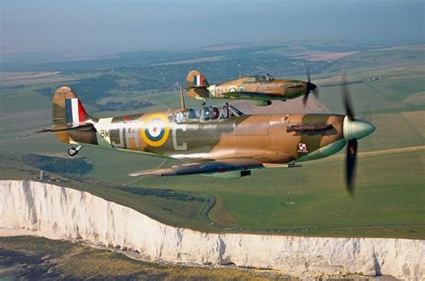 Hurricane Spitfire Dover Cliffs