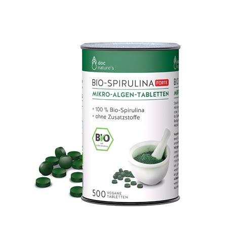 Doc Natures BIO SPIRULINA FORTE MIKRO ALGEN TABLETTEN Deine Apotheke