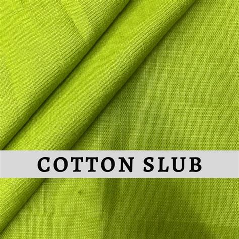 Plain Magic Cotton Slub Fabric Green At Rs Meter In Surat Id