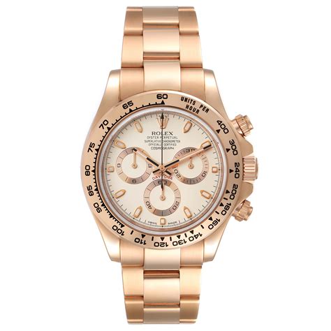 Rolex Cosmograph Daytona Rose Gold Everose Mens Watch 116505 Box Card