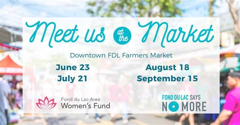 Meet Us At The Market Fond Du Lac Area Womens Fund