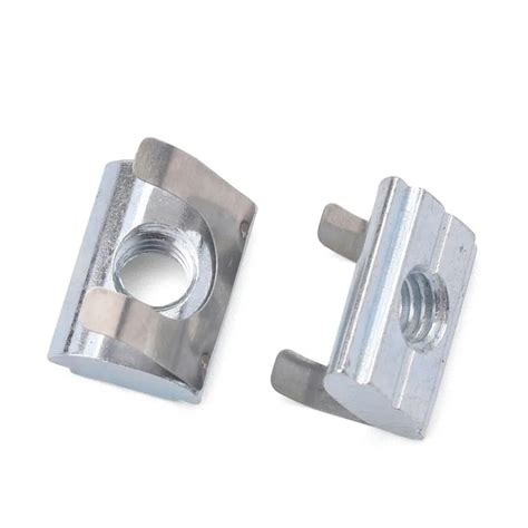 Roll In T Slot Nut With Spring Leaf For 40 Series Aluminum Extrusion