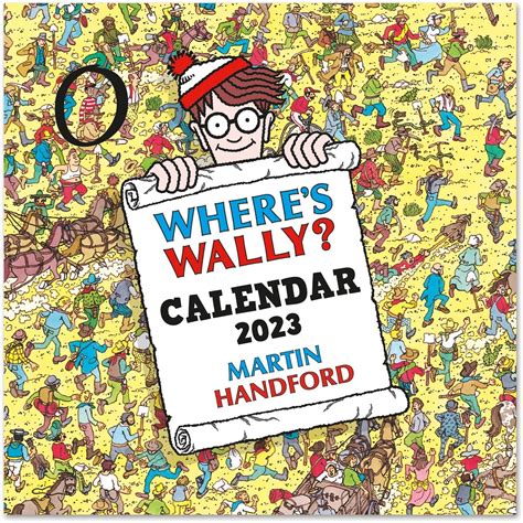 Official Where S Wally Wall Calendar 2023 12 X 12 FSC 12 Month